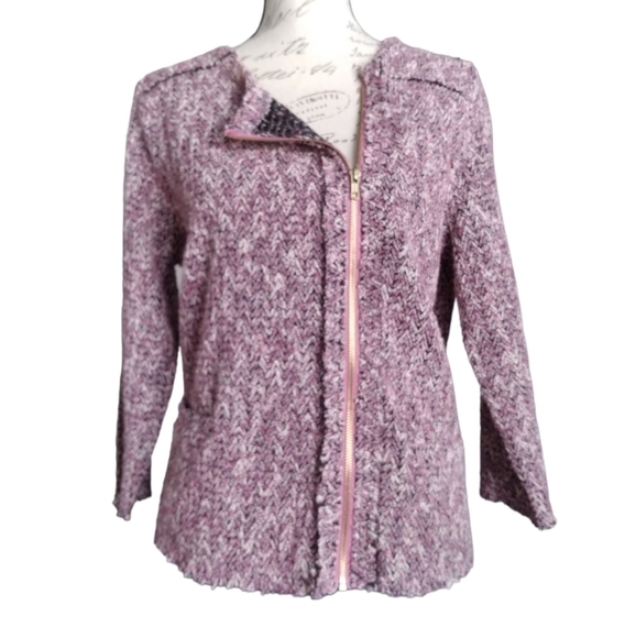 A.N.A | Boucle asymmetrical zip front lightweight jacket with pockets - Picture 4 of 15